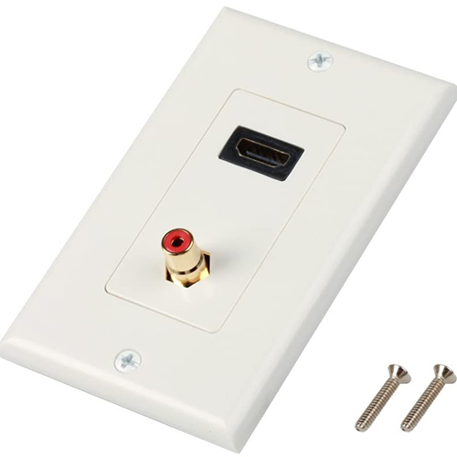 HDMI 3RCA ڀت پليٽ